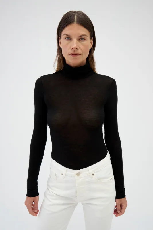 SHEER JERSEY RENGGLI TURTLENECK sold by RENGGLI