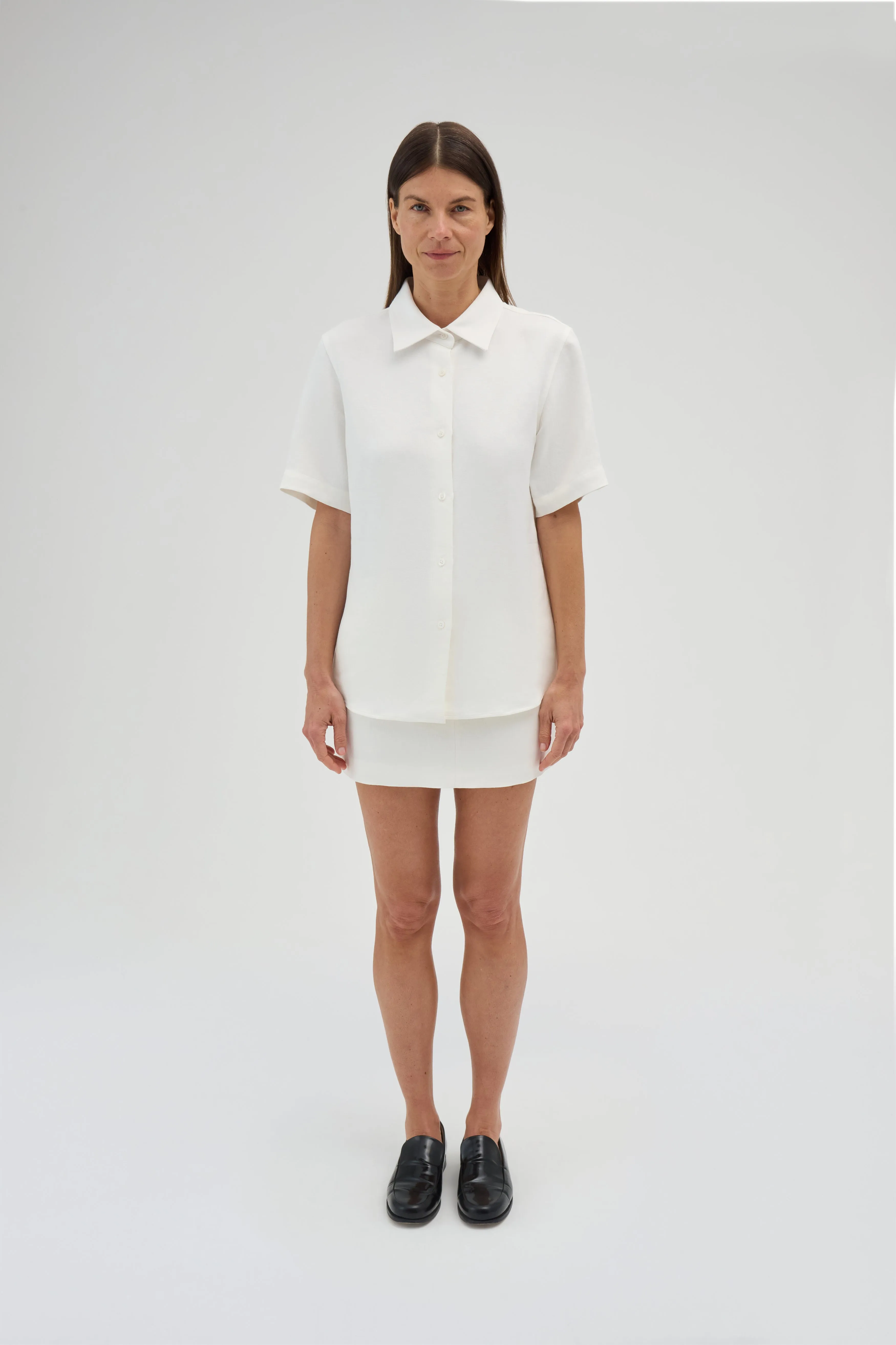 LINEN MINI SKIRT sold by RENGGLI