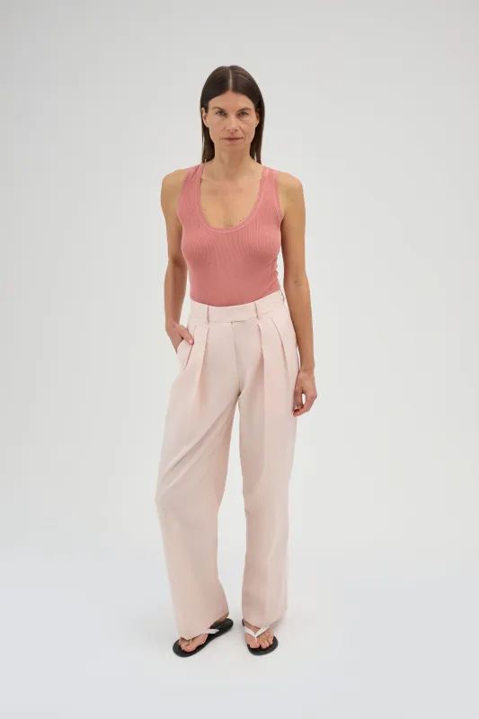 COTTON PLEATED TROUSER sold by RENGGLI