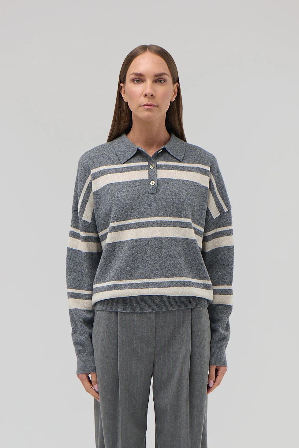 CASHMERE STRIPED POLO sold by RENGGLI product image thumbnail 2