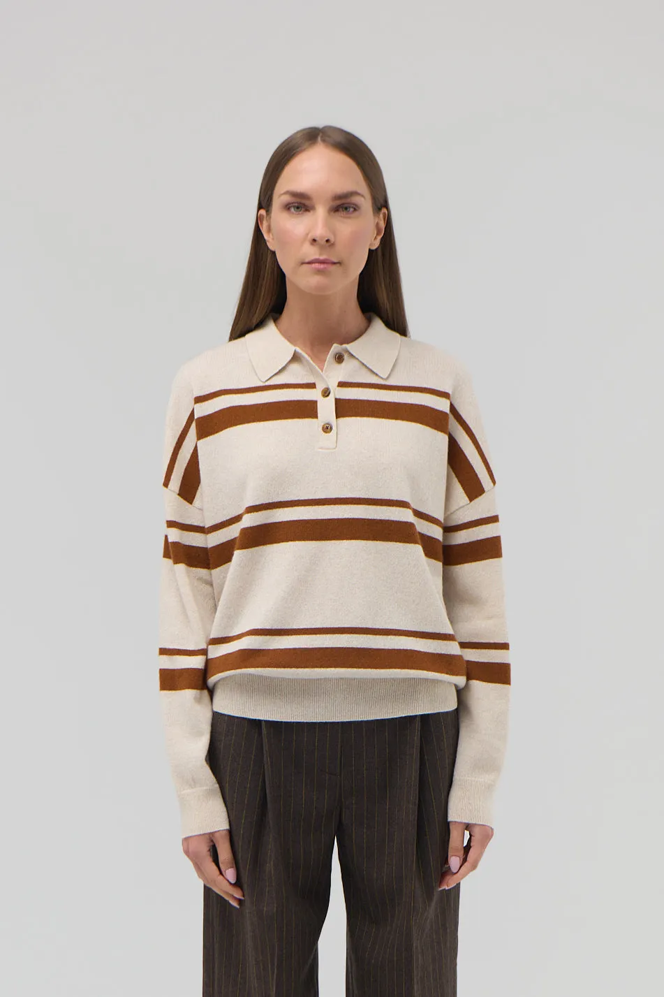 CASHMERE STRIPED POLO sold by RENGGLI product image thumbnail 3
