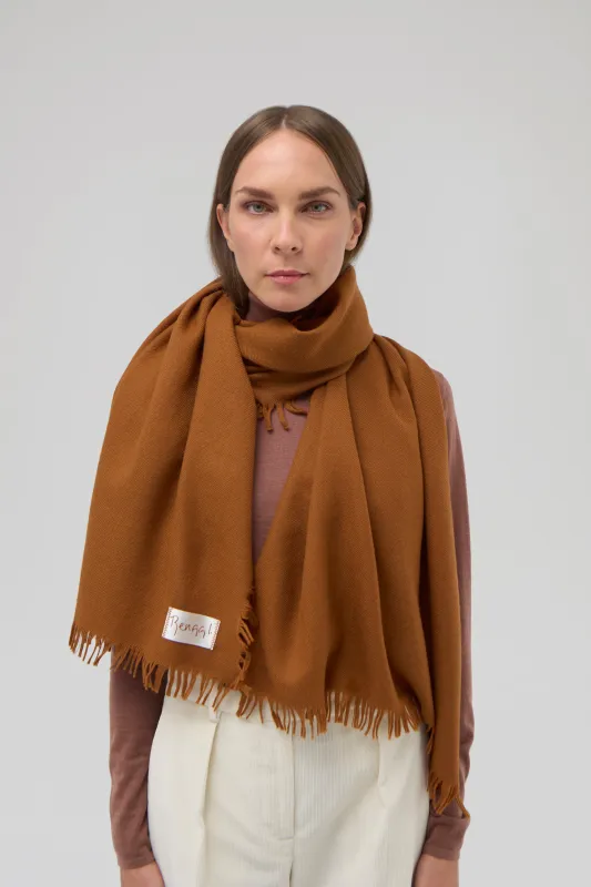 WOOL TWILL SCARF sold by RENGGLI