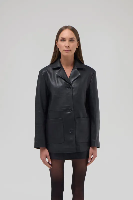 LEATHER BLAZER sold by RENGGLI