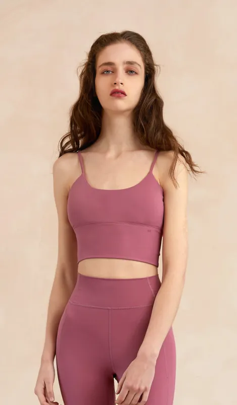 RUBY Longline YOGA Bra - Dark Pink sold by Visual Mood