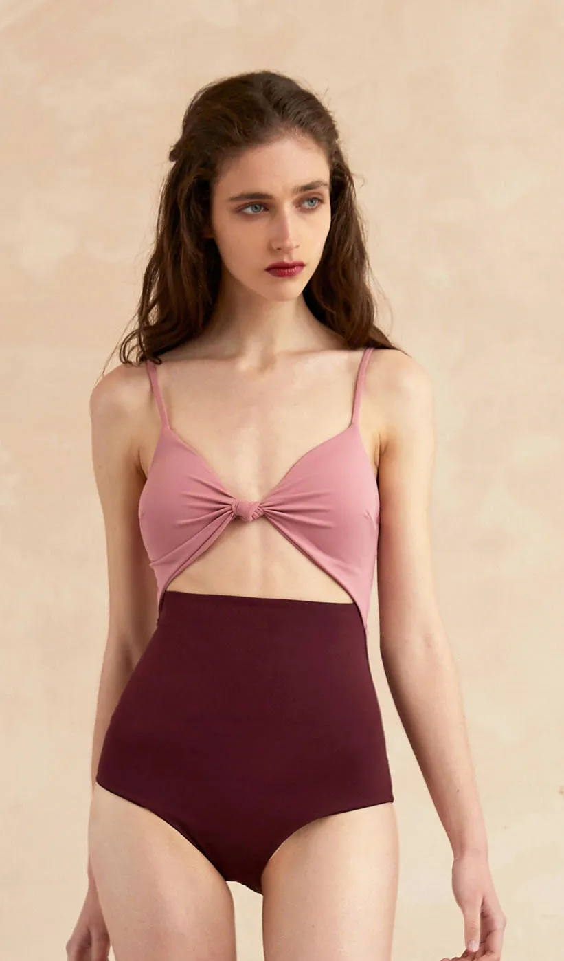 EVERLY Open-front One Piece Swimsuit sold by Visual Mood