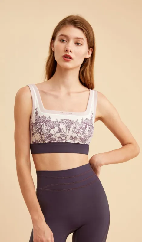 SARAH Square-neck Yoga Bra sold by Visual Mood