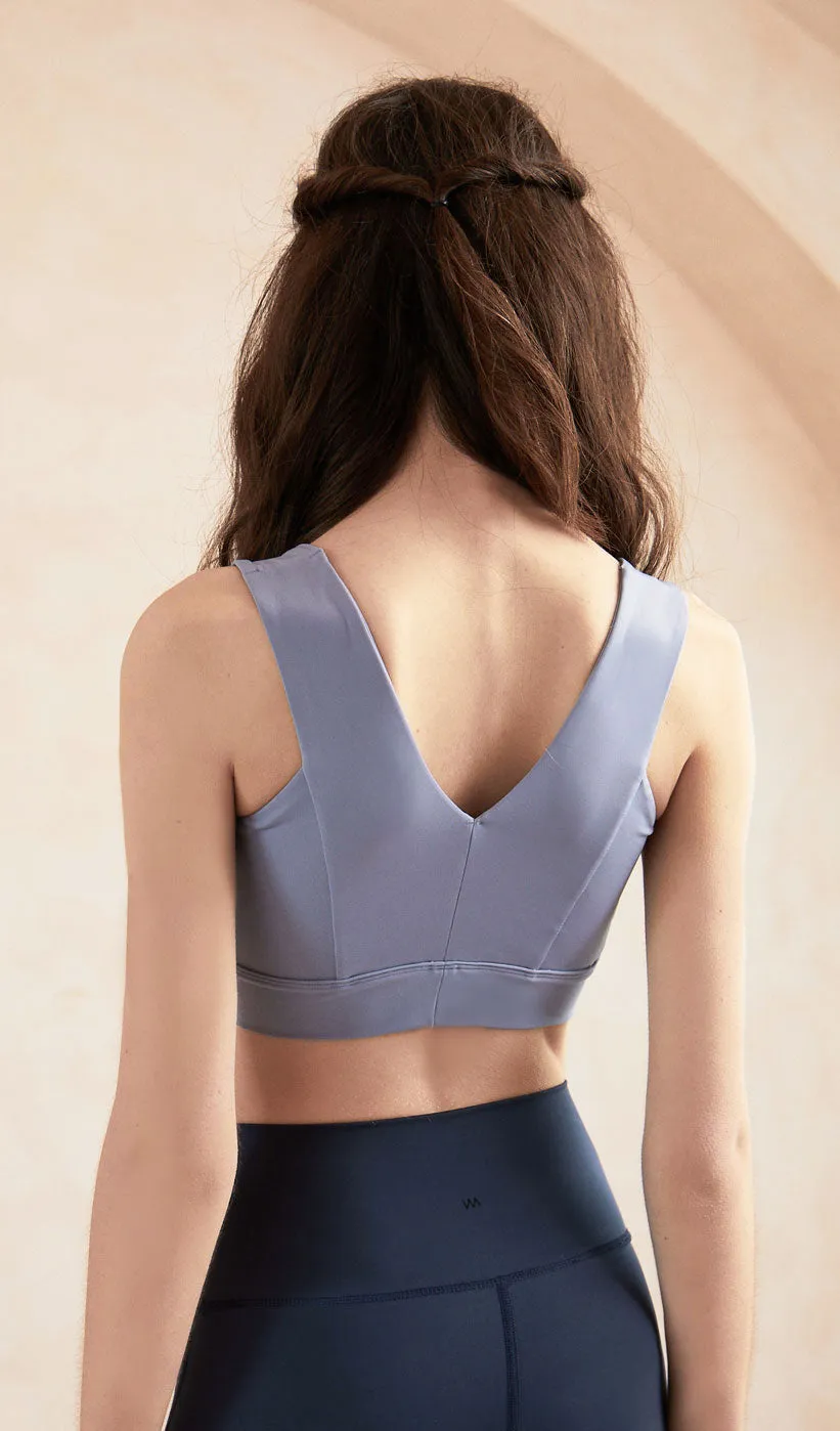 CELIA V-back Yoga Bra - Light Blue sold by Visual Mood product image thumbnail 2