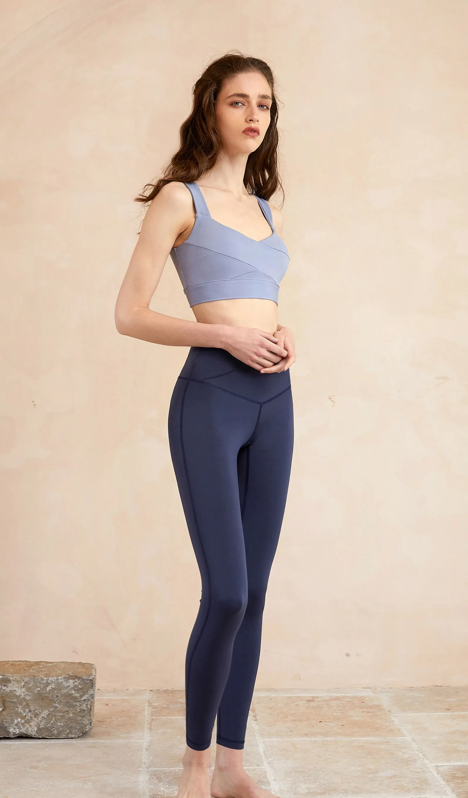 CELIA V-back Yoga Bra - Light Blue sold by Visual Mood product image thumbnail 5