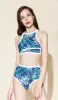JUNGLE High-neck Bikini Set sold by Visual Mood