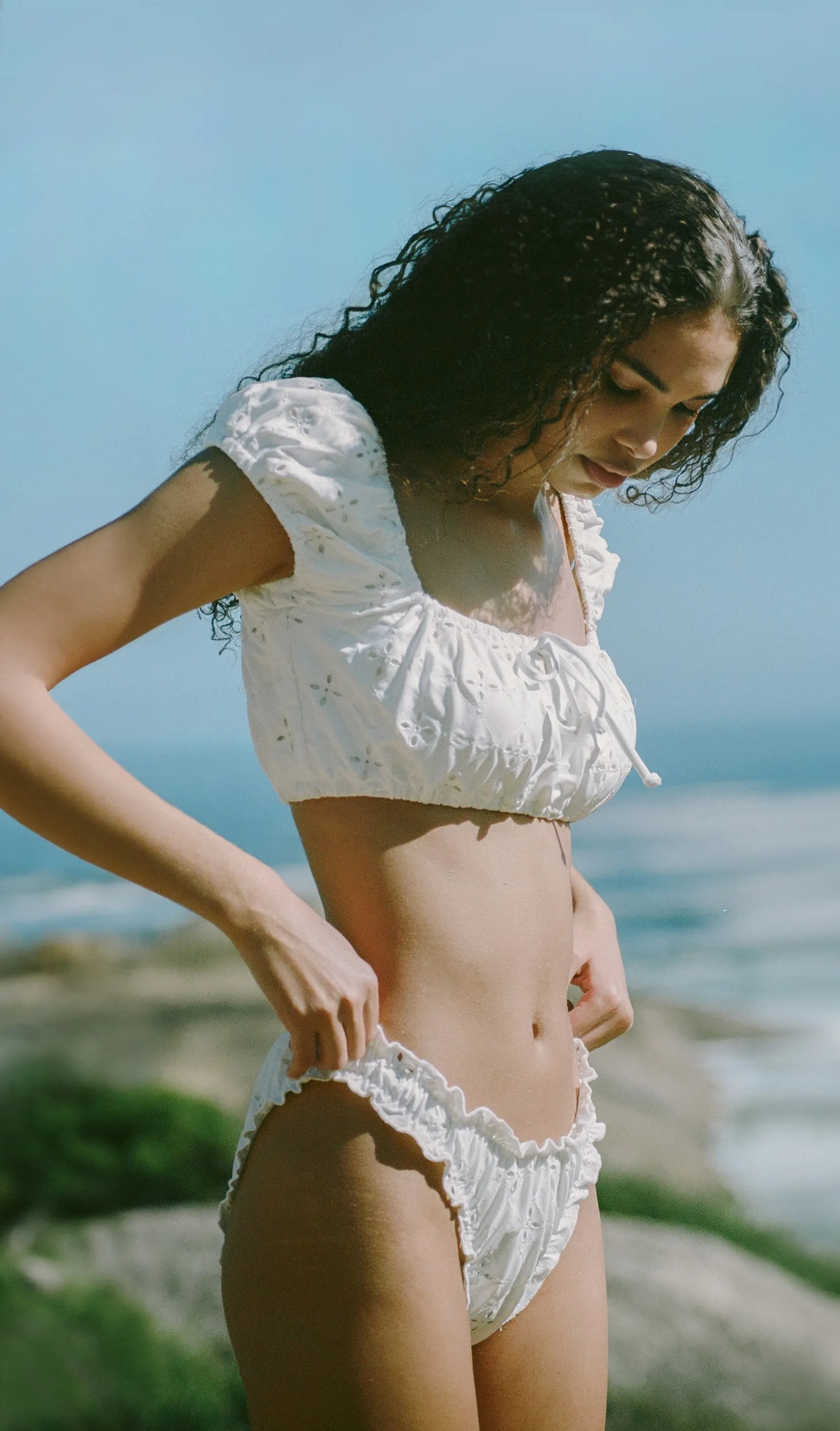 JULES Puff Sleeve Low-waist Bikini Set sold by Visual Mood