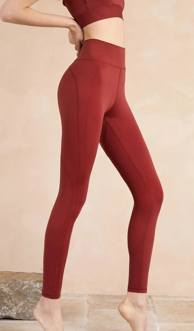 LYLA High Waist Yoga Pants - Red sold by Visual Mood product image thumbnail 3