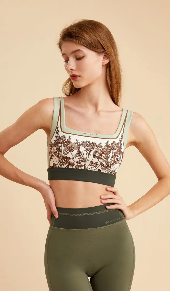 MIRANDA Square-neck Yoga Bra sold by Visual Mood