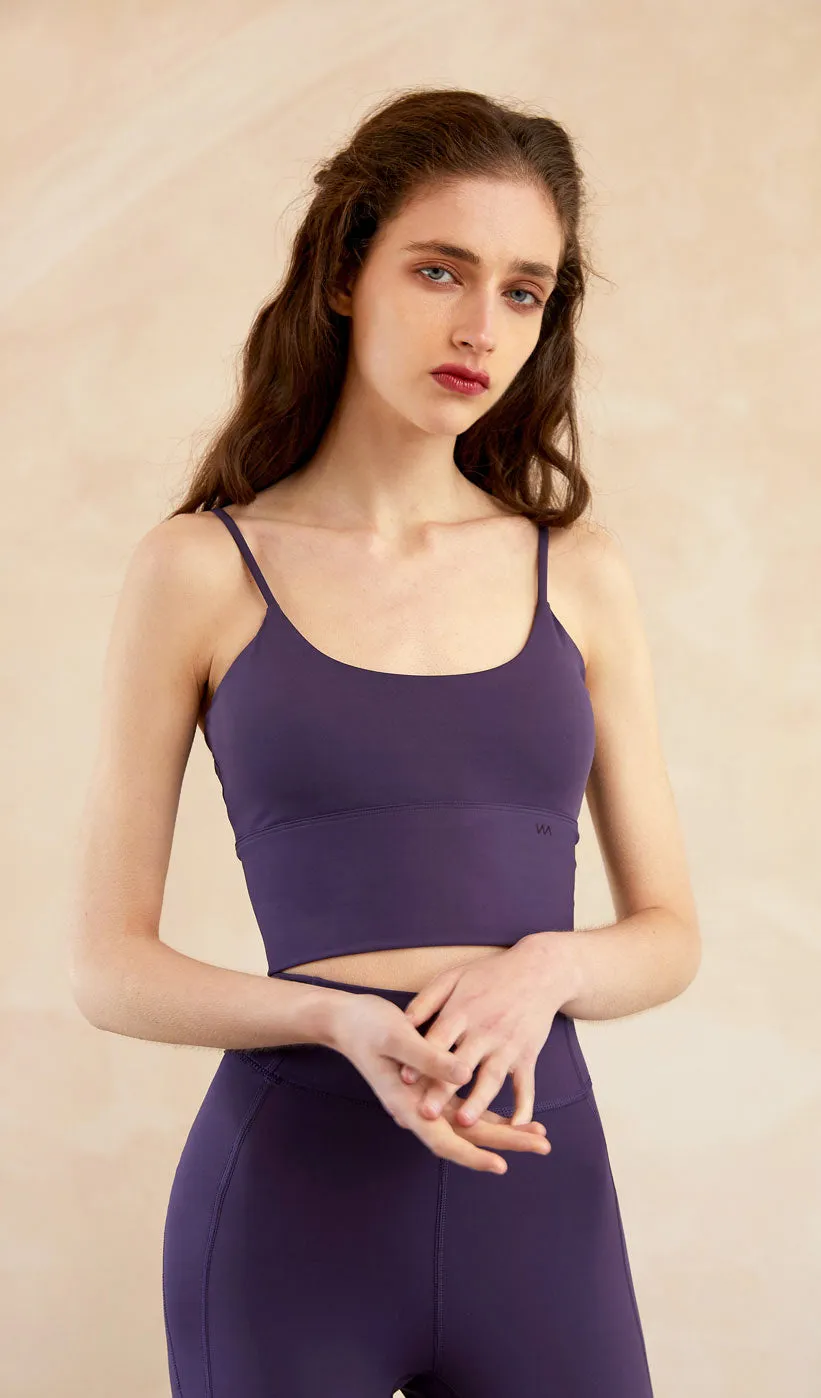 RUBY Longline YOGA Bra - Dark Purple sold by Visual Mood product image thumbnail 3