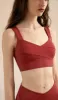 CELIA V-back Yoga Bra - Red sold by Visual Mood