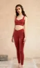 CELIA V-back Yoga Bra - Red sold by Visual Mood