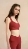 CELIA V-back Yoga Bra - Red sold by Visual Mood