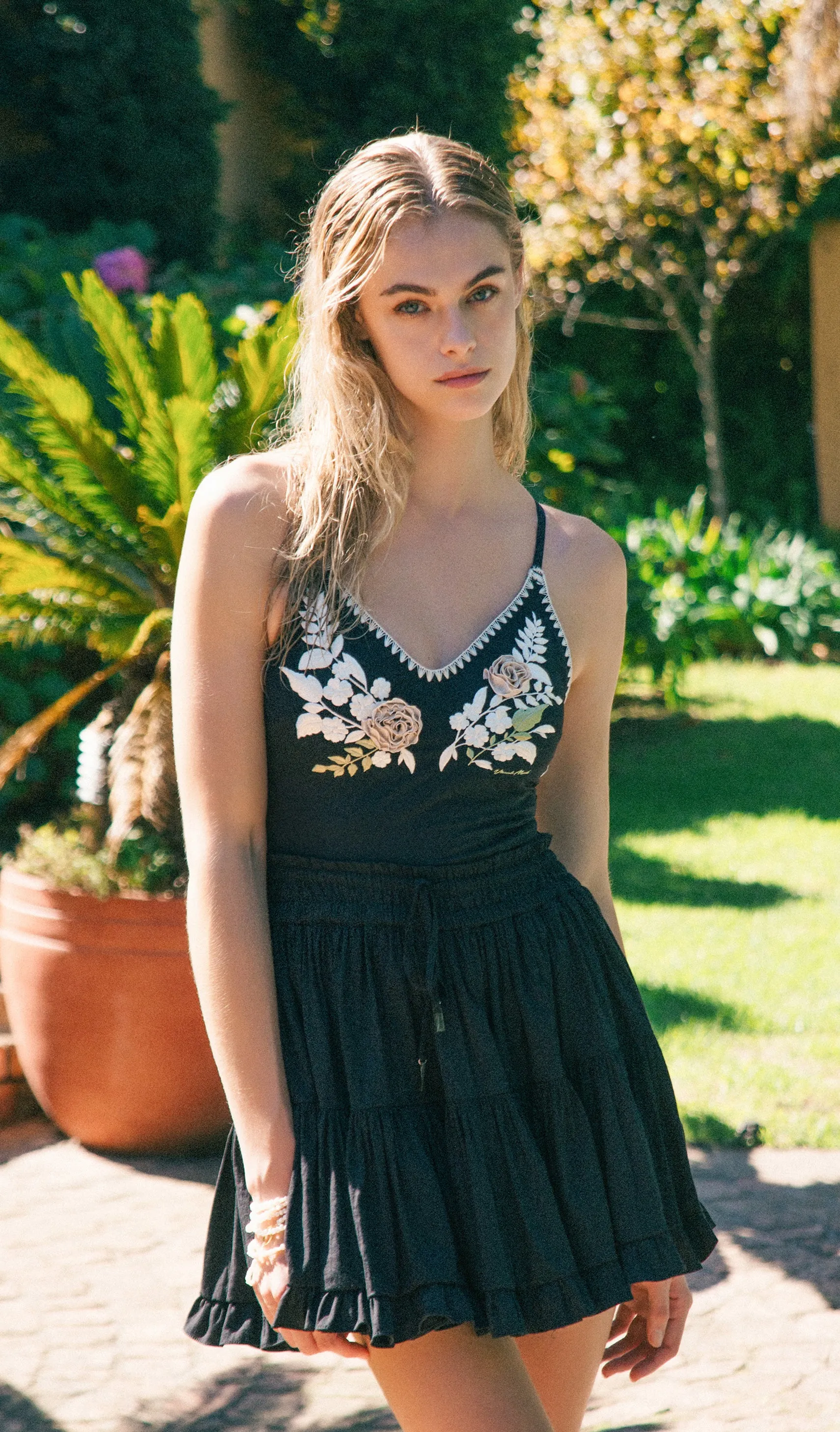 ELIZABETH Mini Tiered Skirt sold by Visual Mood product image thumbnail 2