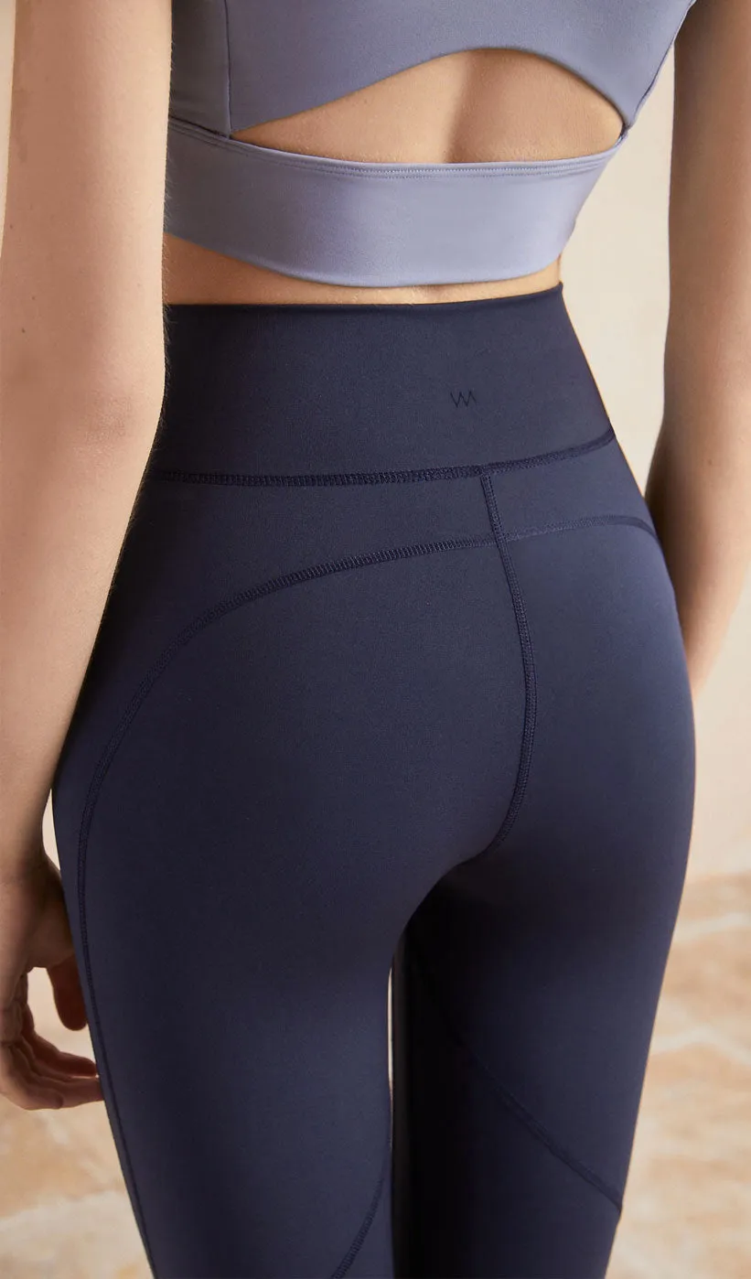 LYLA High Waist Yoga Pants - Dark Blue sold by Visual Mood product image thumbnail 2