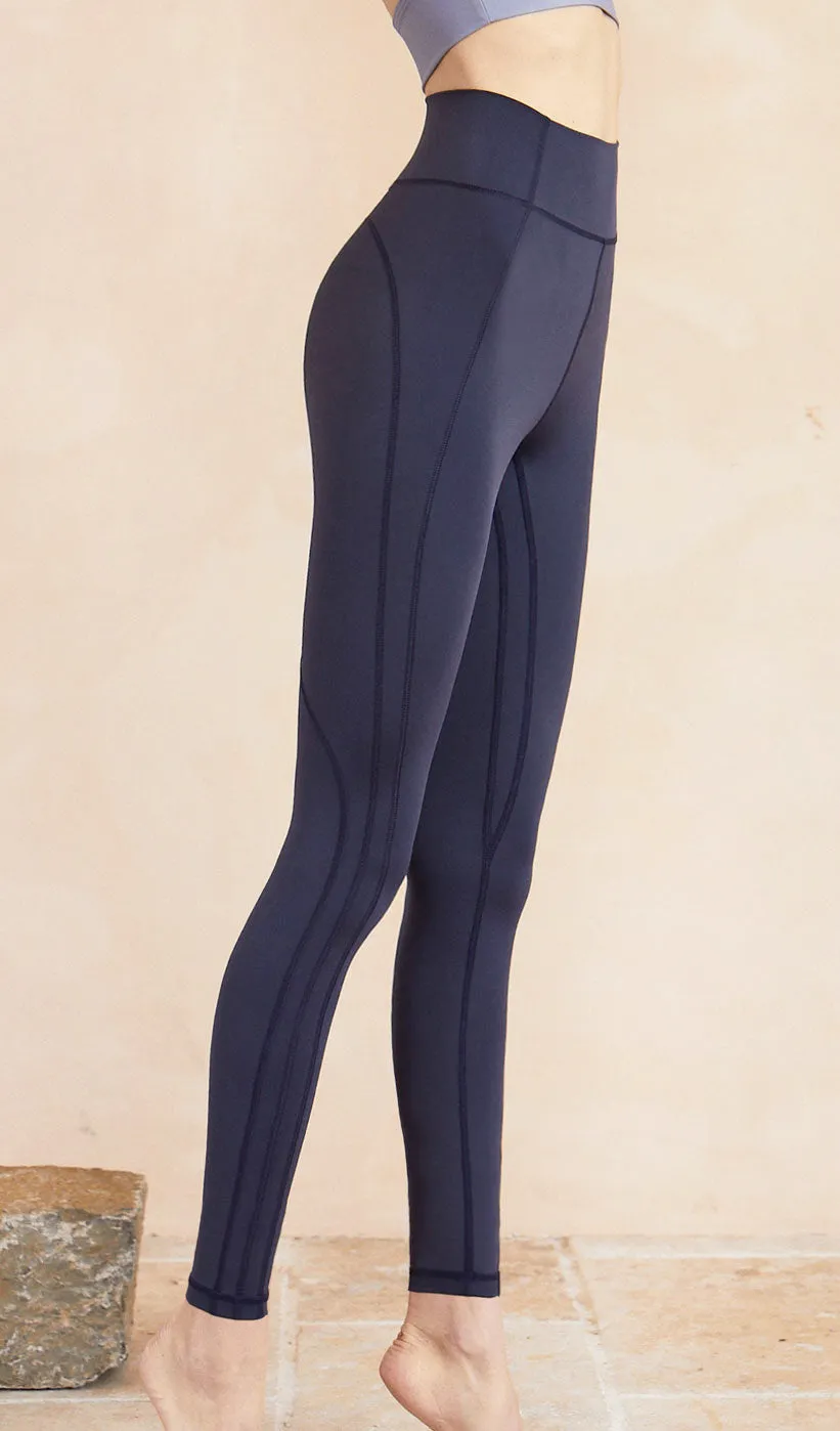 LYLA High Waist Yoga Pants - Dark Blue sold by Visual Mood product image thumbnail 4