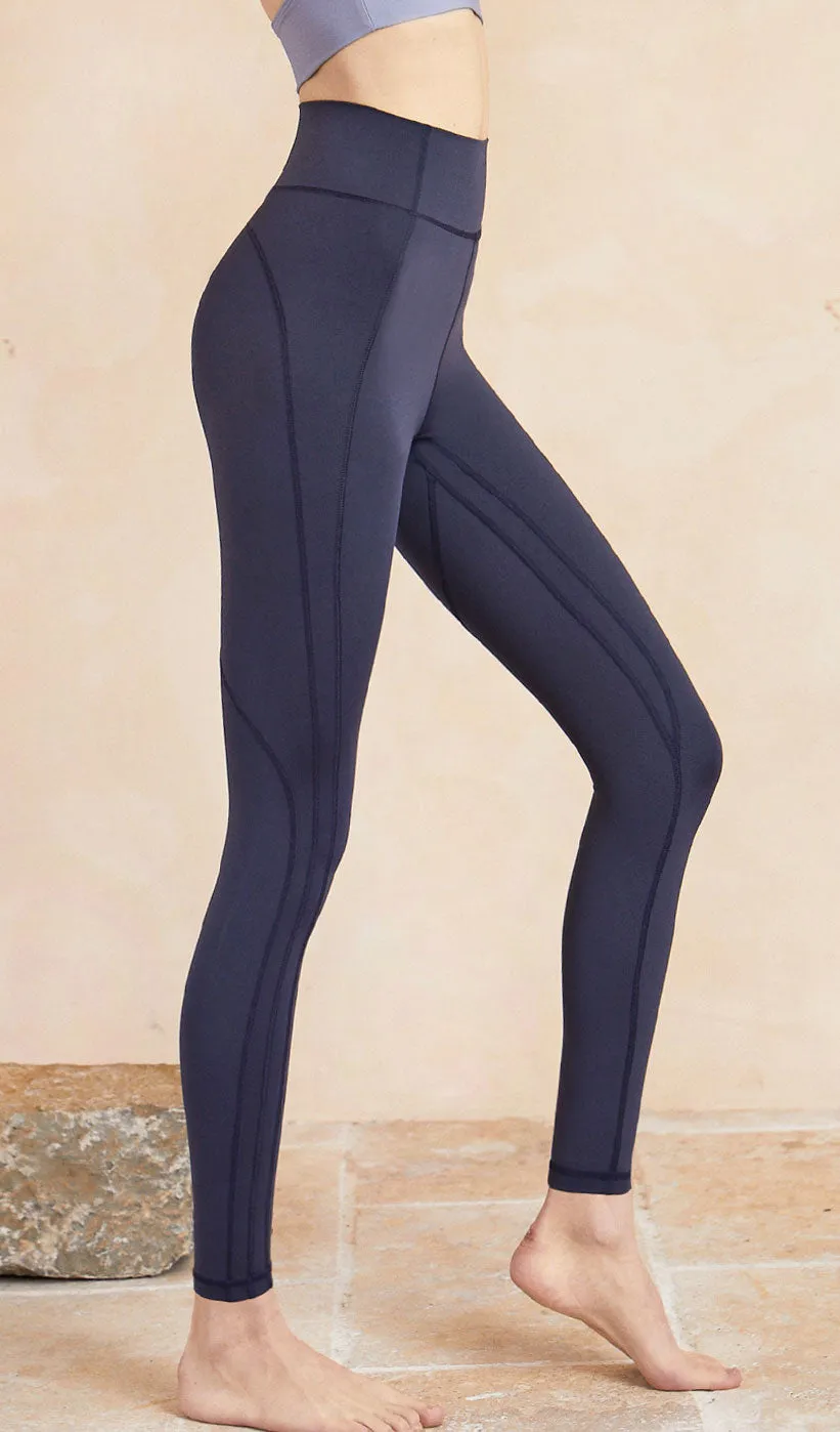 LYLA High Waist Yoga Pants - Dark Blue sold by Visual Mood