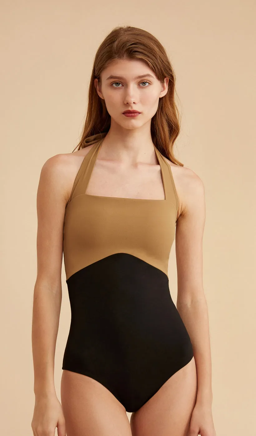 QUINN Halter Neck One Piece Swimsuit sold by Visual Mood product image thumbnail 4