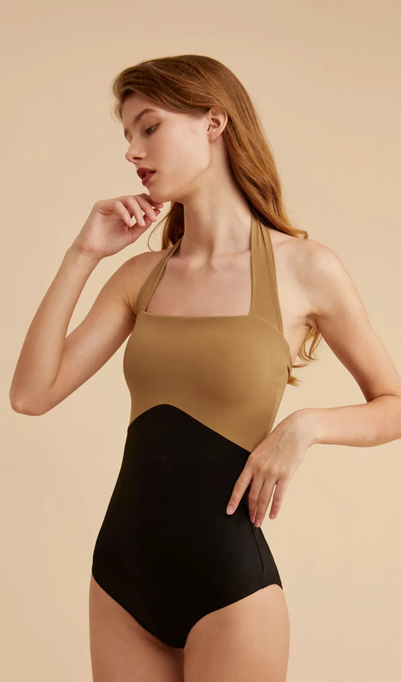 QUINN Halter Neck One Piece Swimsuit sold by Visual Mood product image thumbnail 5