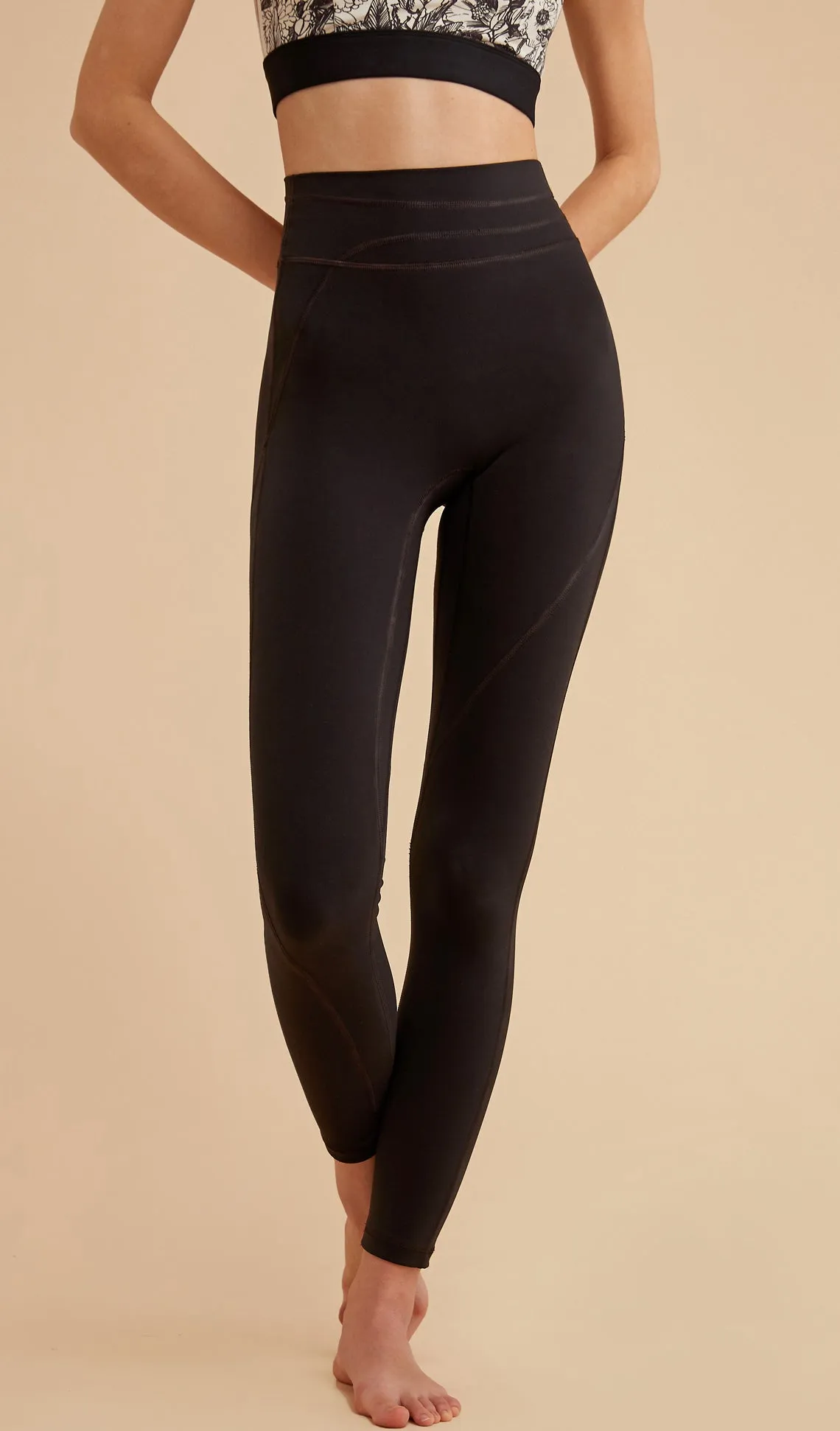 LENA High Waist Yoga Pants - Black sold by Visual Mood product image thumbnail 4