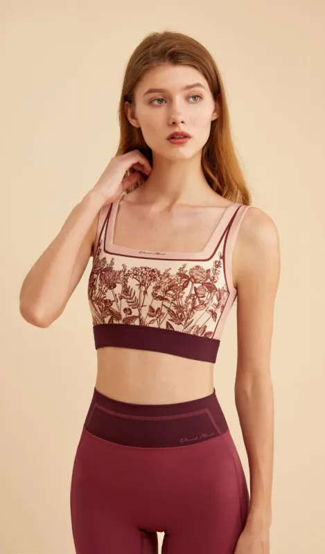 ROSANNA Square-neck Yoga Bra sold by Visual Mood