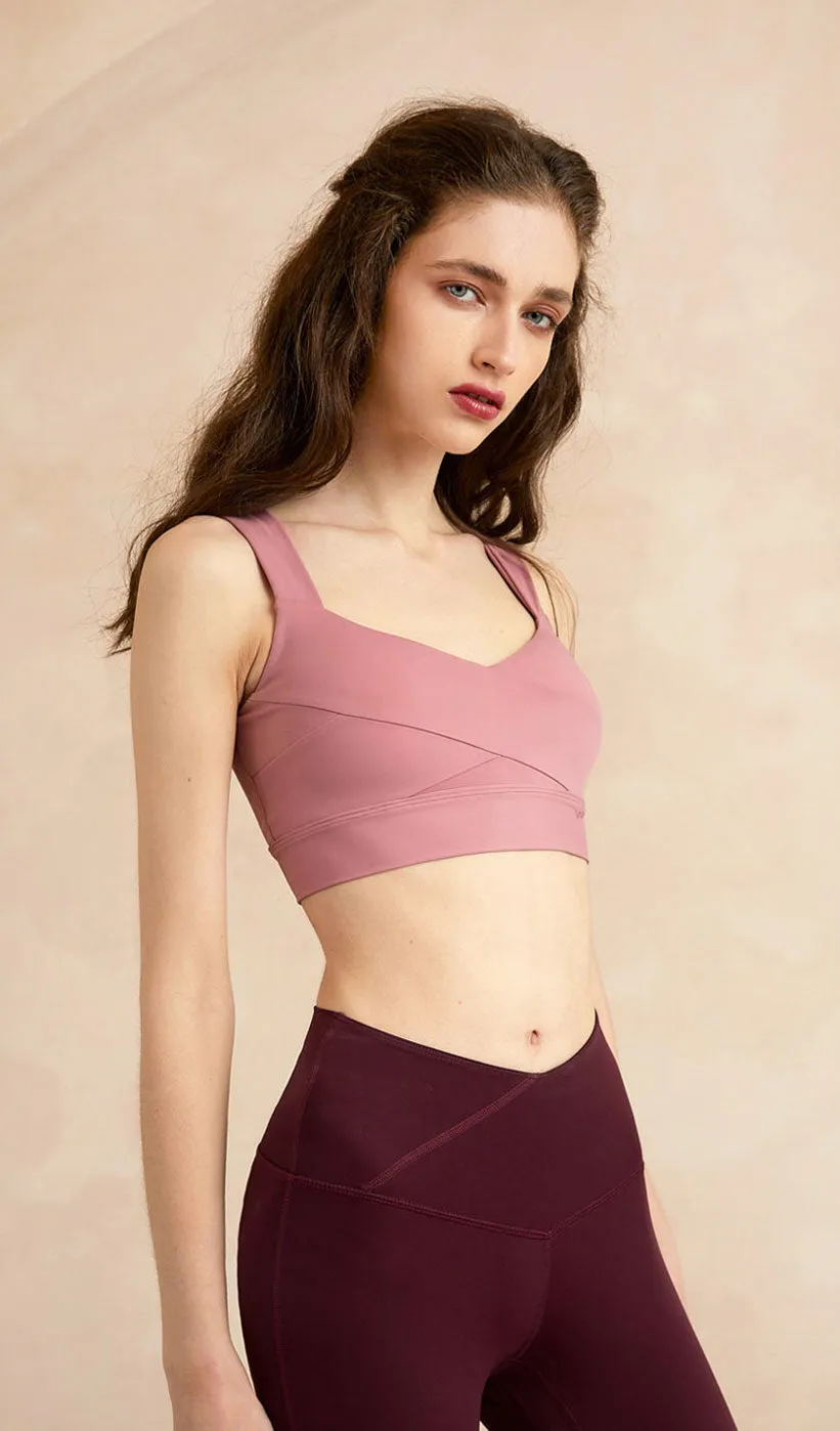 CELIA V-back Yoga Bra - Light Pink sold by Visual Mood product image thumbnail 3