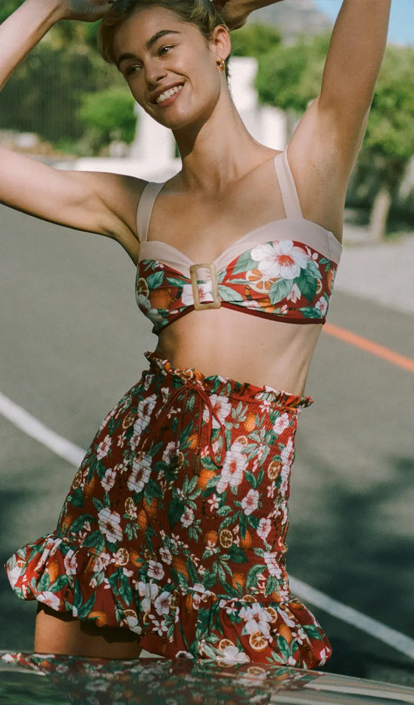 LEDA Shirred Mini Skirt sold by Visual Mood product image thumbnail 5