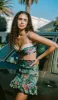 TAYLOR Shirred Mini Skirt sold by Visual Mood