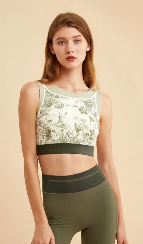 VERTE High-neck Yoga Bra sold by Visual Mood