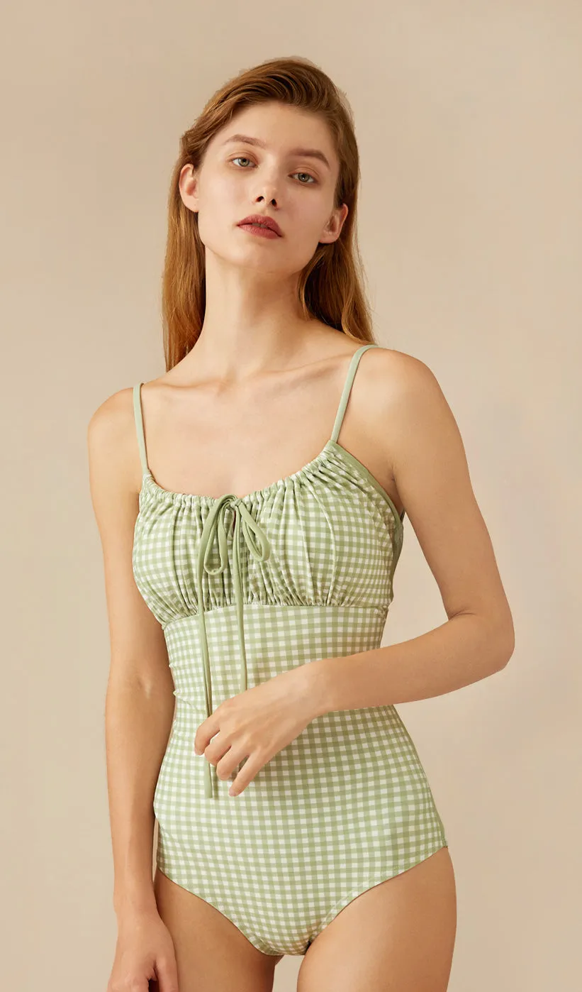 JASMINE Open-back One Piece Swimsuit sold by Visual Mood