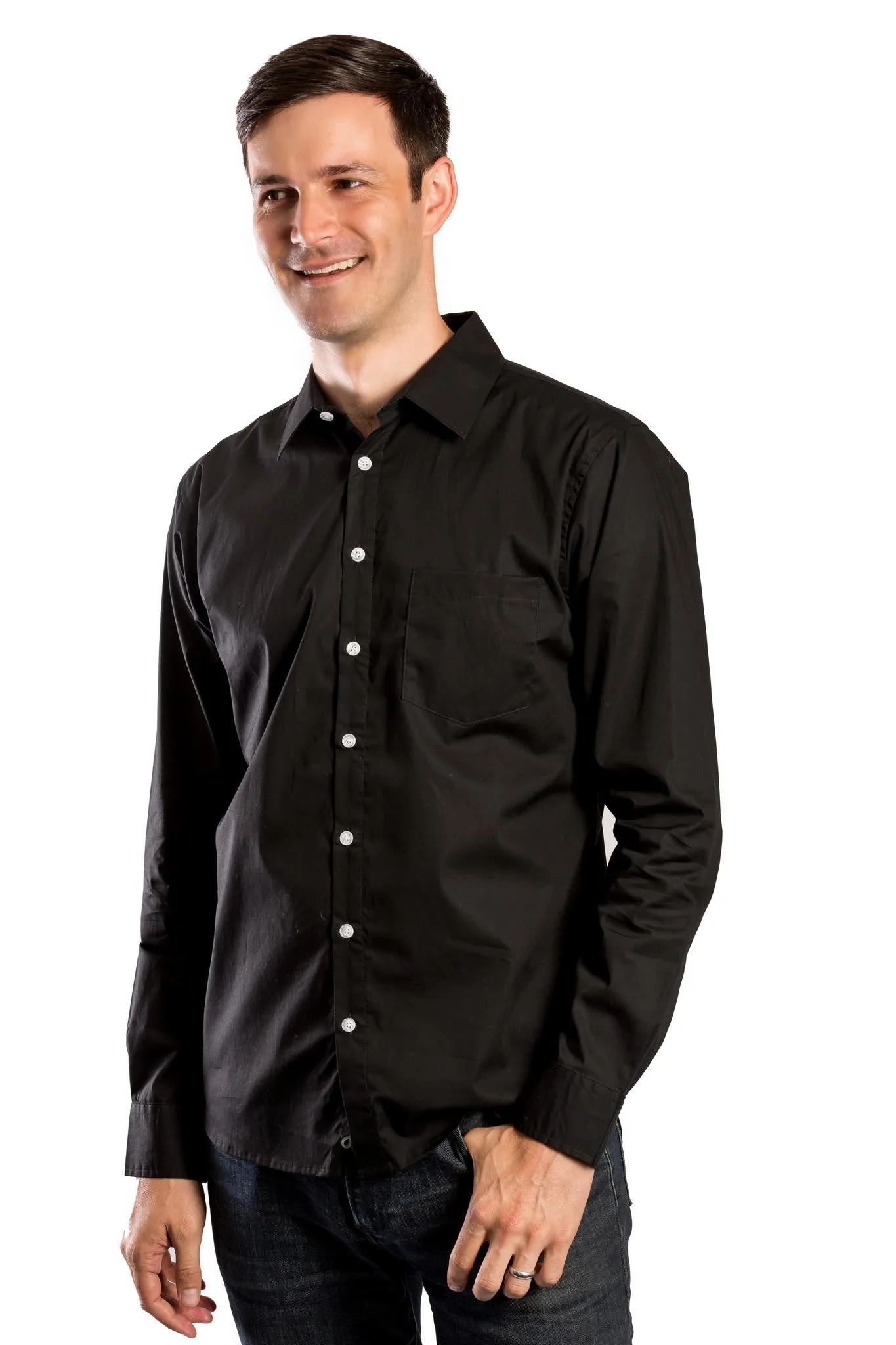 Journey | Men's Button Up Poplin Shirt sold by Ably Apparel product image thumbnail 3