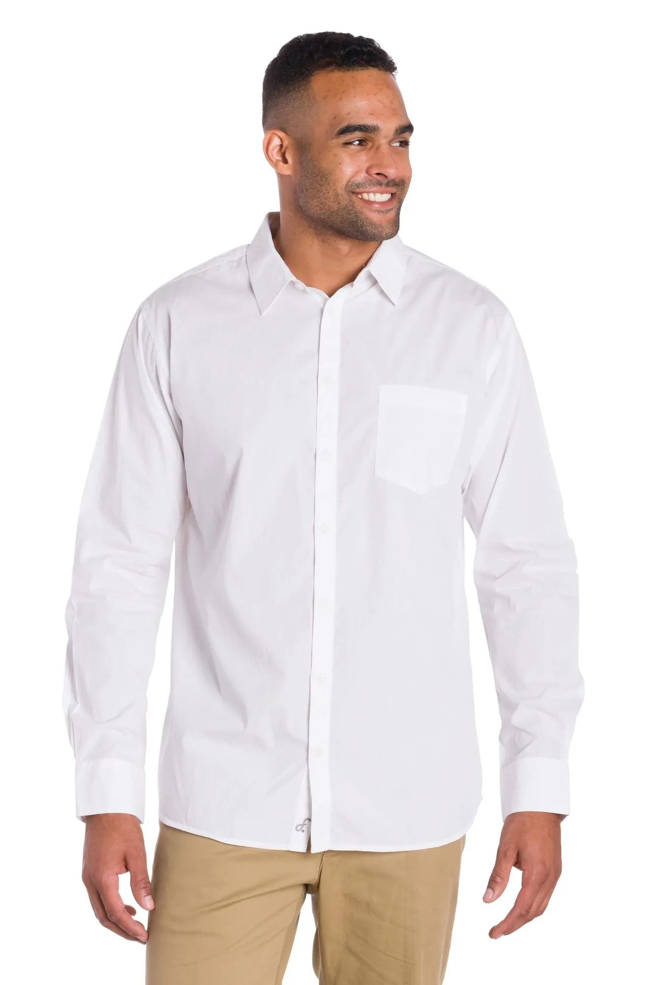 Journey | Men's Button Up Poplin Shirt sold by Ably Apparel