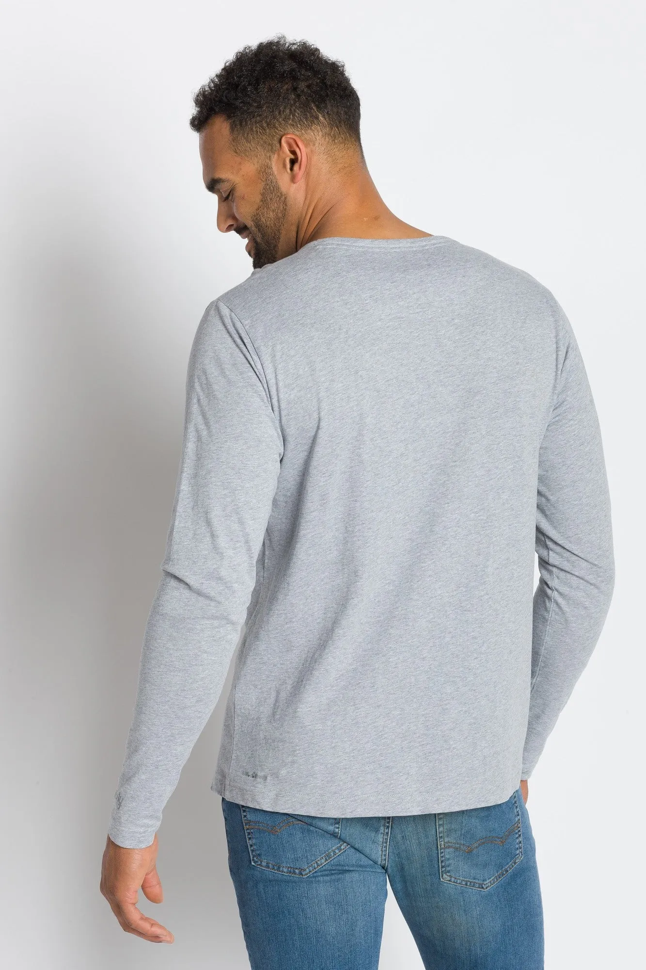 Frank | Men's Long Sleeve Henley sold by Ably Apparel product image thumbnail 3
