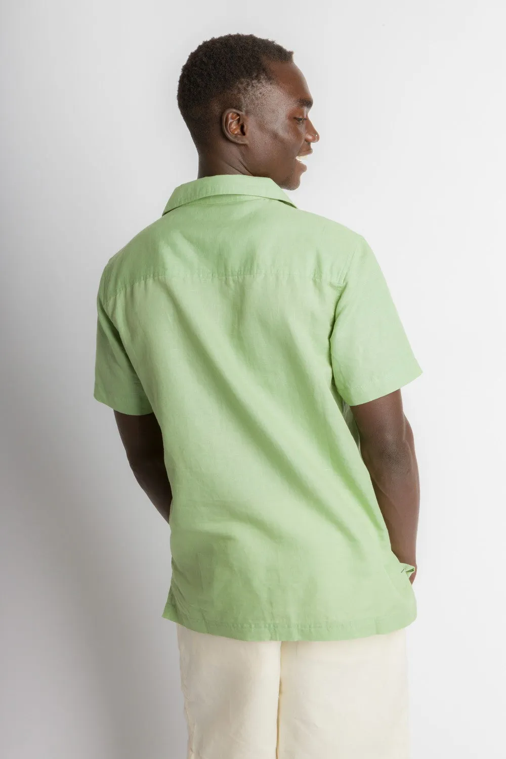 MStar | Men's Linen Cotton Blend Short Sleeve Safari Shirt sold by Ably Apparel product image thumbnail 3