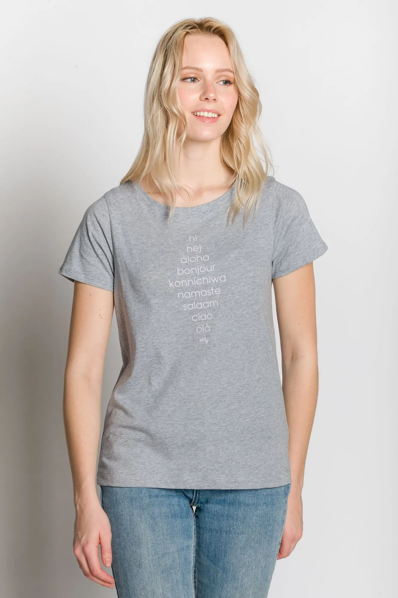Hello | Women's Printed T-Shirt sold by Ably Apparel