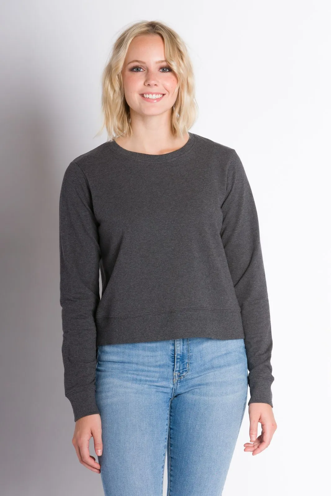 Daphne | Women's Long Sleeve Lightweight French Terry Sweatshirt sold by Ably Apparel product image thumbnail 4