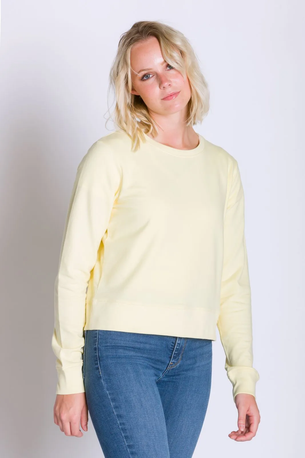 Daphne | Women's Long Sleeve Lightweight French Terry Sweatshirt sold by Ably Apparel