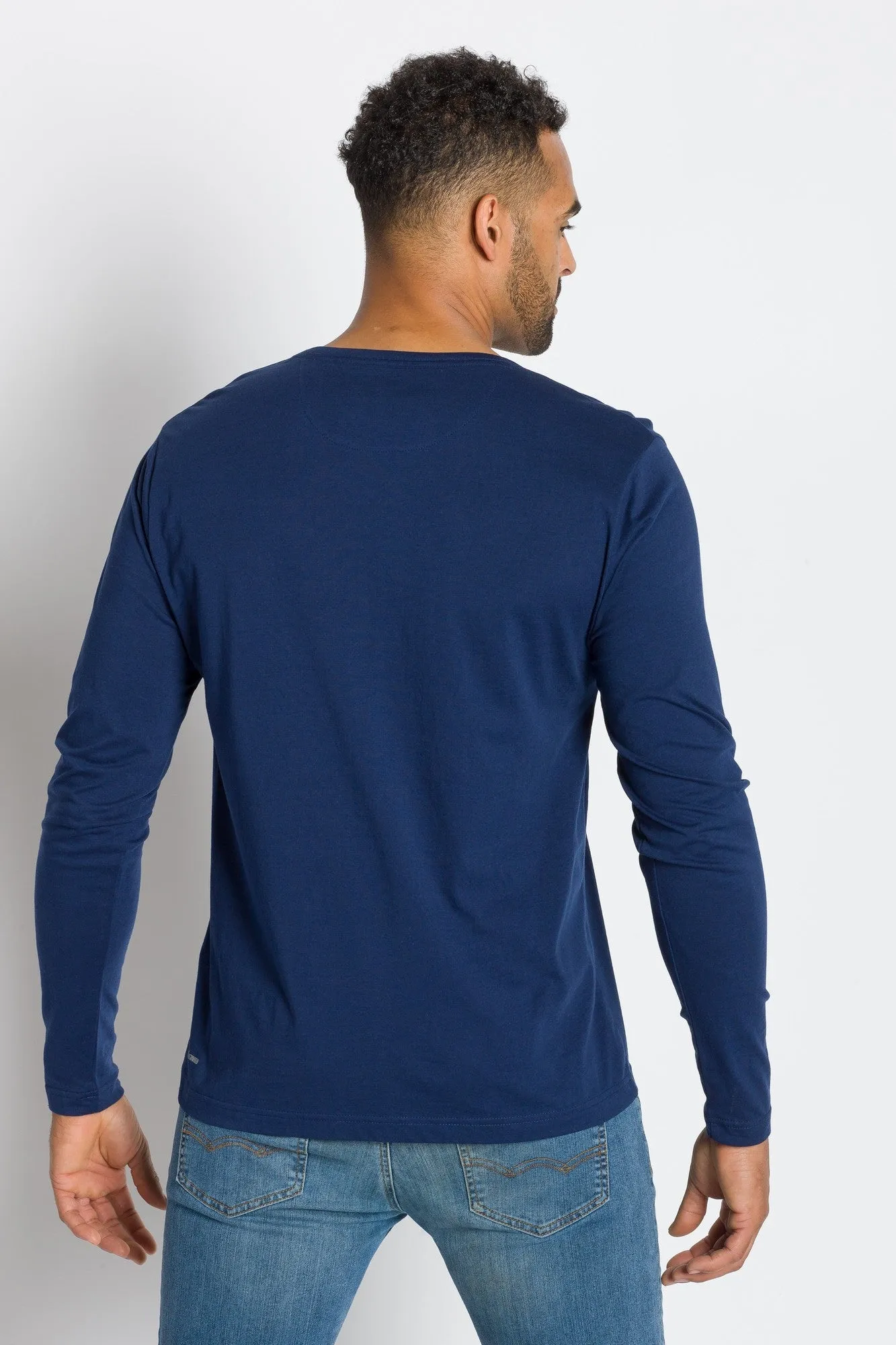 Frank | Men's Long Sleeve Henley sold by Ably Apparel product image thumbnail 3