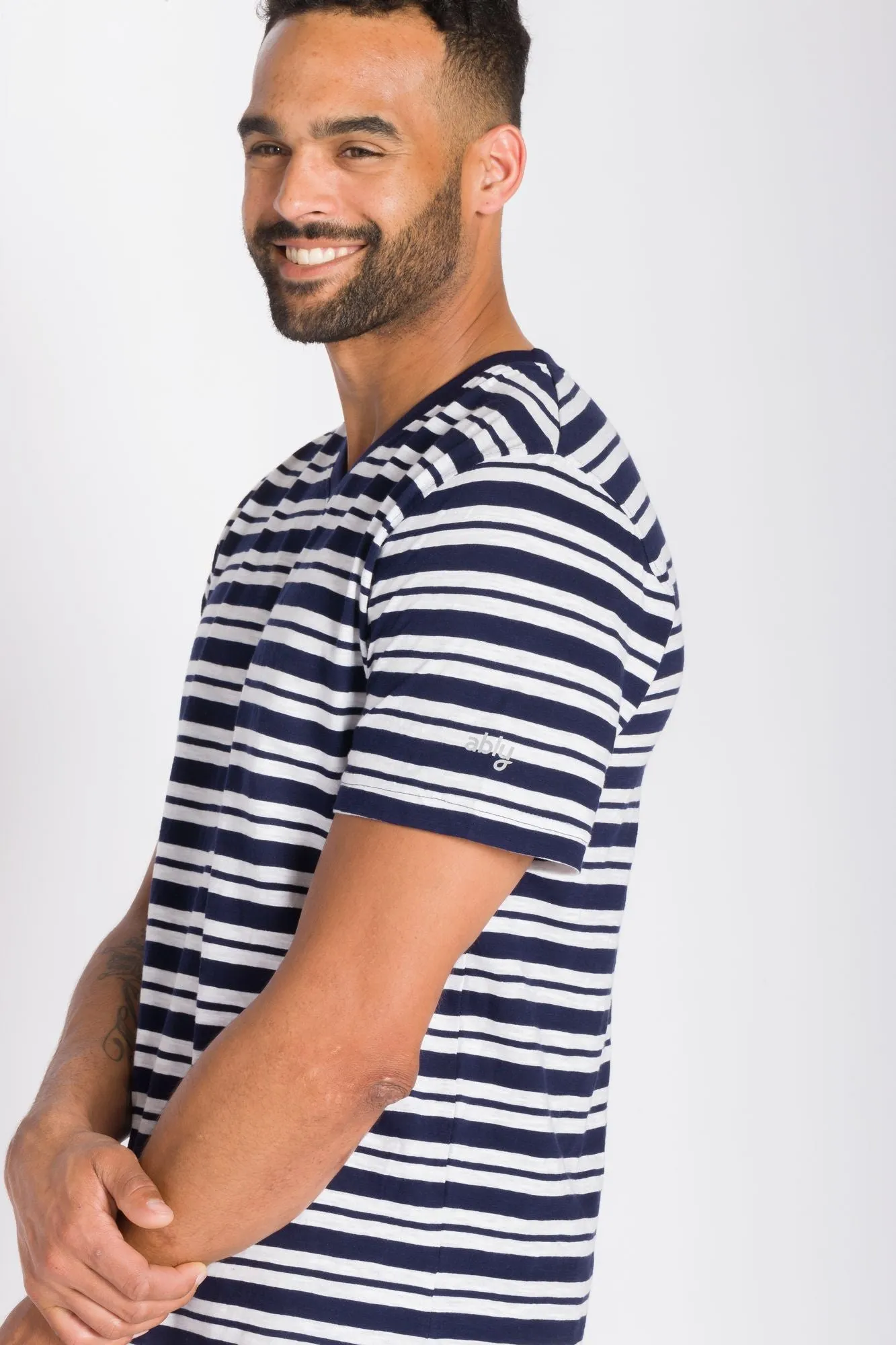 Voyager | Men's Slub V-Neck Shirt sold by Ably Apparel product image thumbnail 2