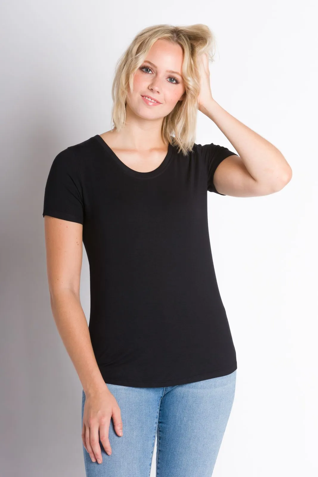 Cate | Women's Modal Short Sleeve Top sold by Ably Apparel product image thumbnail 4