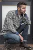 York | Men's Long Sleeve Shirt With Trim sold by Ably Apparel