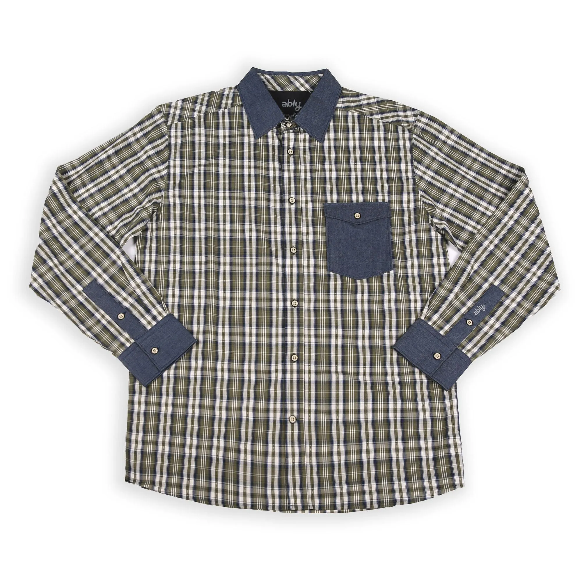 York | Men's Long Sleeve Shirt With Trim sold by Ably Apparel product image thumbnail 5