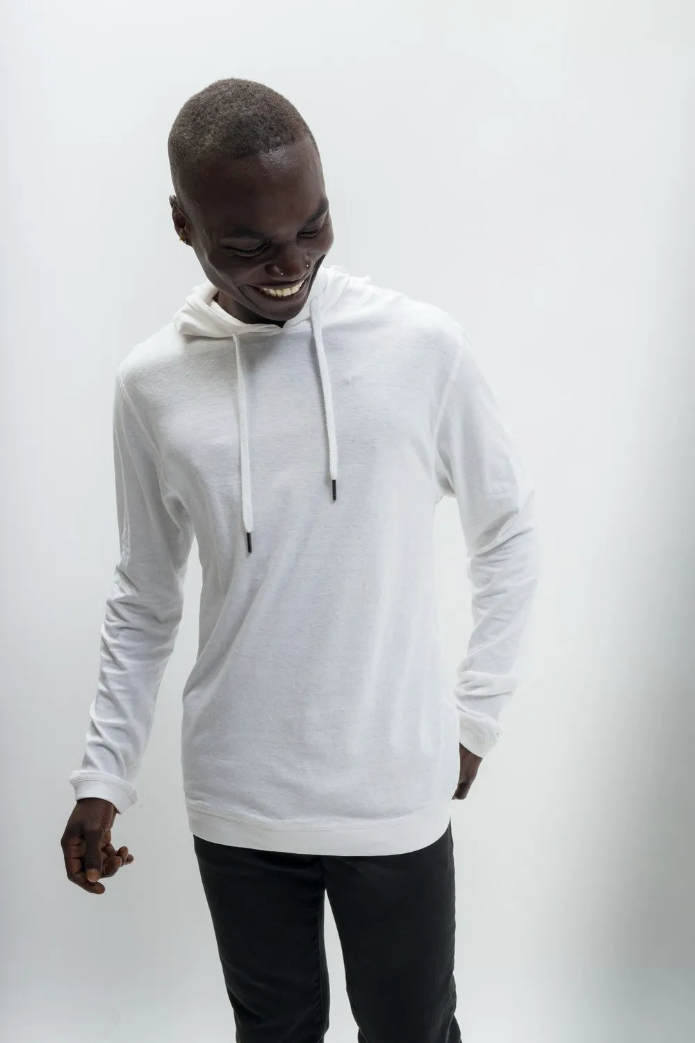 Waverunner | Men's Anti-Stain Linen Cotton Blend Lightweight Hoodie sold by Ably Apparel