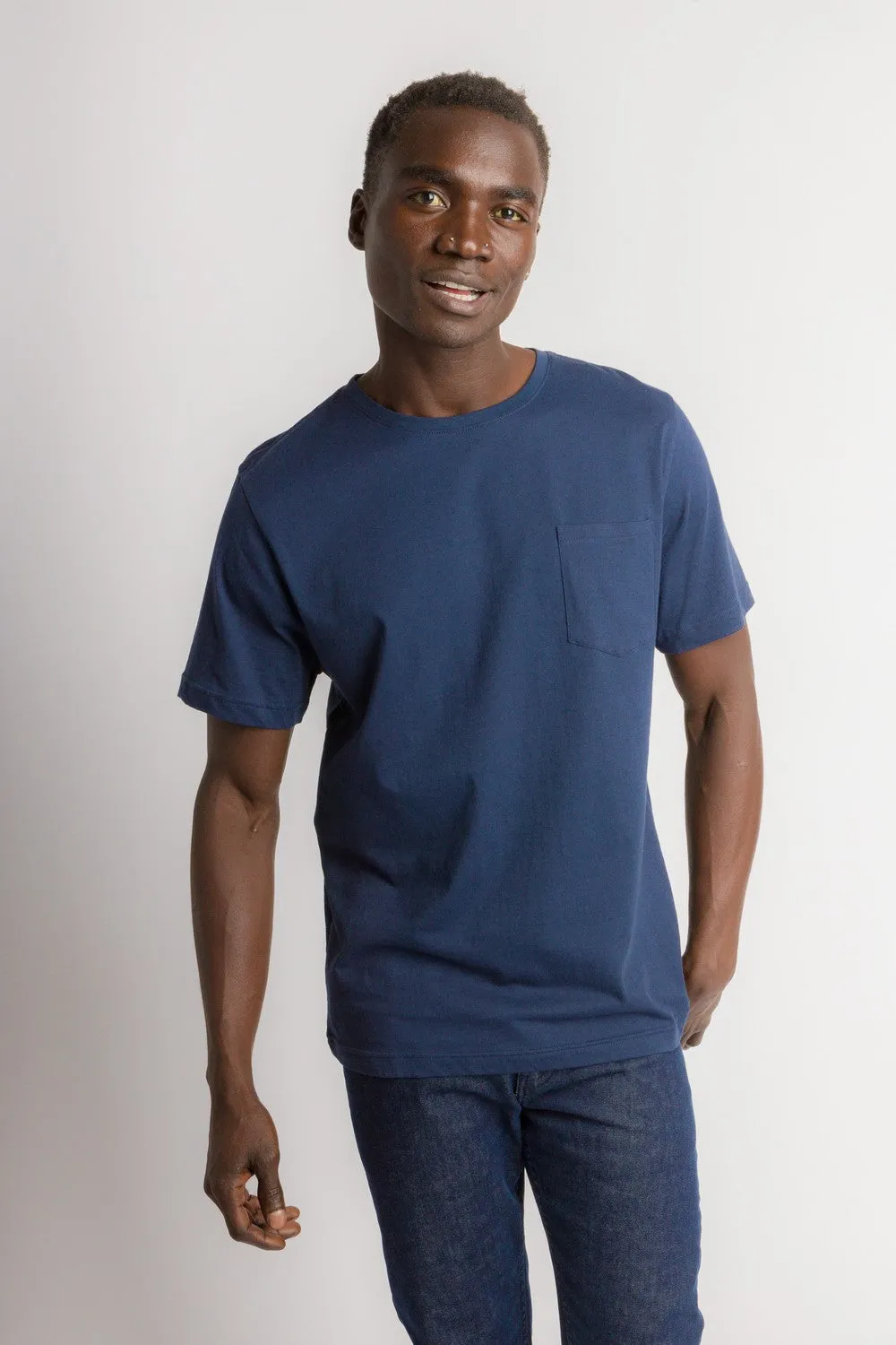 Bradley Unbranded | Men's Anti-Stain Logo-less Crew Neck Pocket Tee sold by Ably Apparel product image thumbnail 5