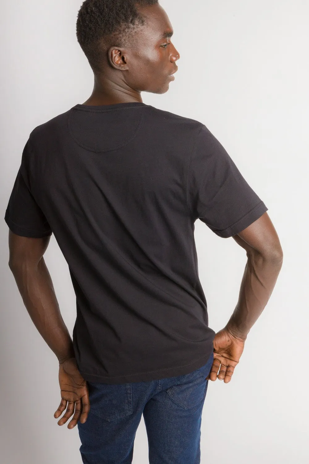 Bradley Unbranded | Men's Anti-Stain Logo-less Crew Neck Pocket Tee sold by Ably Apparel product image thumbnail 4