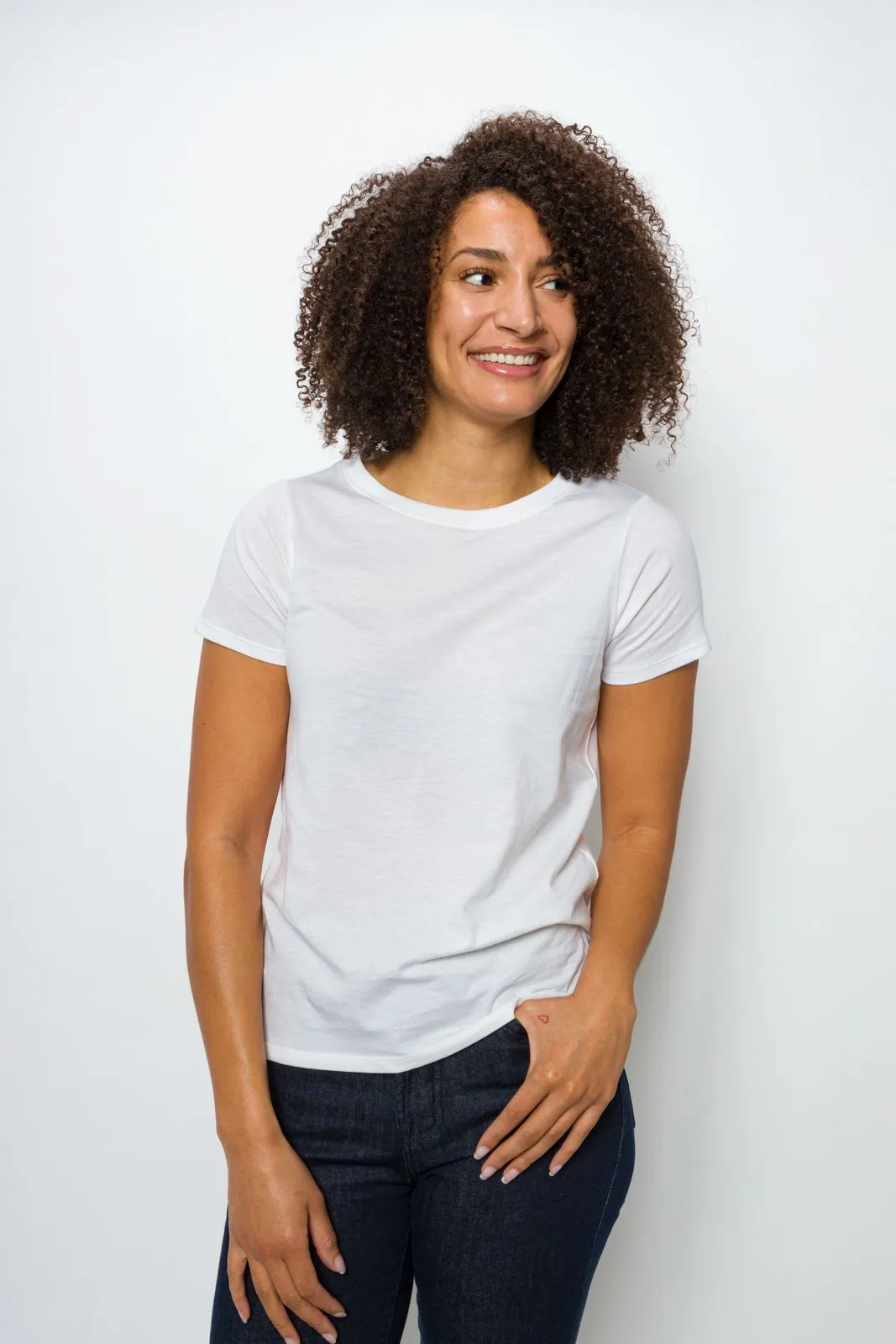 Daffodil Unbranded | Women's Anti-Stain Logo-less Pocket-less Tee sold by Ably Apparel
