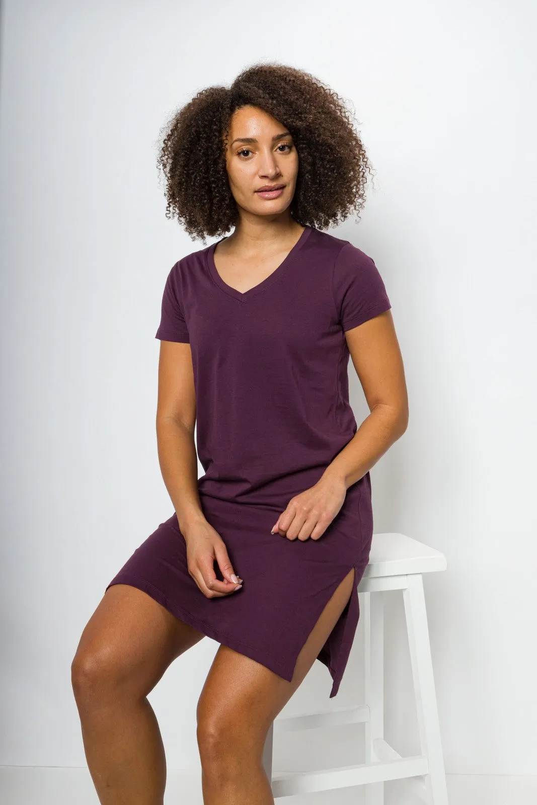 Midi | Women's Short Sleeve Tee Dress sold by Ably Apparel product image thumbnail 5